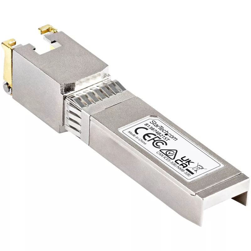 StarTech.com HPE 813874-B21 compatibele SFP+ module - 10GBASE-T - SFP naar RJ45 Cat6/Cat5e - 10GE Gigabit Ethernet SFP+ - RJ-45 30m - HPE BladeSystem, c-Class