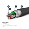 StarTech.com 6 voet (2 m) robuuste zwarte USB-A naar Lightning-kabel – hoogbelastbare, duurzame aramidevezel USB Type-A naar Lightning laad-/sync-netkabel – Apple MFi-gecertificeerd voor iPad/iPhone 12