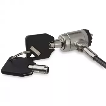 StarTech.com 1,8 m (2 m) laptop kabelslot met sleutels – sleutelgebonden veiligheidskabelslot voor compatibele K-slot laptops, desktops, computers en andere apparaten – diefstalbeveiligd vinylgecoat staalkabelslot