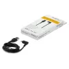 StarTech.com 1 m robuuste USB-A naar Lightning-kabel – zwart, 90° haaks, duurzaam, aramidevezelversterkt, USB Type-A naar Lightning laad-/synckabel – Apple MFi-gecertificeerd – iPhone