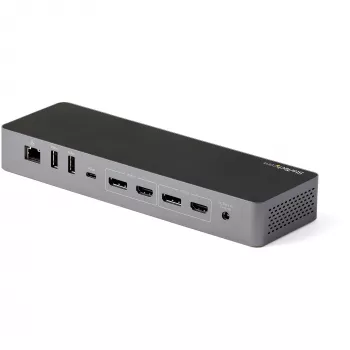 StarTech.com USB C dockingstation voor Macbook Pro/Air-M1/M2/M3/M4, Thunderbolt-compatibel, HDMI/DisplayPort, dual 4K 60Hz/enkel 8K, USB Type-C laptop-dock, 96W Power Delivery, USB 10Gbps