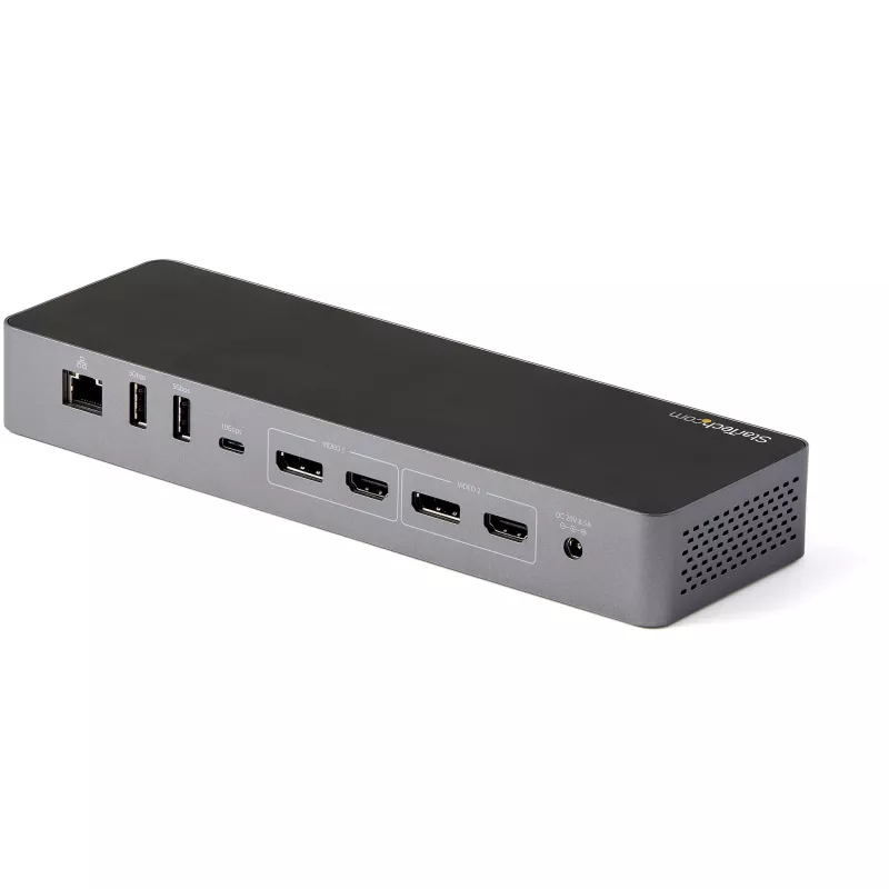 StarTech.com USB C dockingstation voor Macbook Pro/Air-M1/M2/M3/M4, Thunderbolt-compatibel, HDMI/DisplayPort, dual 4K 60Hz/enkel 8K, USB Type-C laptop-dock, 96W Power Delivery, USB 10Gbps