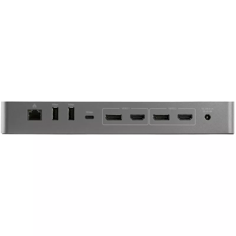 StarTech.com USB C dockingstation voor Macbook Pro/Air-M1/M2/M3/M4, Thunderbolt-compatibel, HDMI/DisplayPort, dual 4K 60Hz/enkel 8K, USB Type-C laptop-dock, 96W Power Delivery, USB 10Gbps