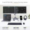 StarTech.com USB C dockingstation voor Macbook Pro/Air-M1/M2/M3/M4, Thunderbolt-compatibel, HDMI/DisplayPort, dual 4K 60Hz/enkel 8K, USB Type-C laptop-dock, 96W Power Delivery, USB 10Gbps