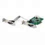 StarTech.com 2-poorts PCI Express RS232 seriële adapterkaart – PCIe RS232 seriële host-controller – PCIe naar serieel DB9 – 16950 UART – low-profile uitbreidingskaart – Windows & Linux