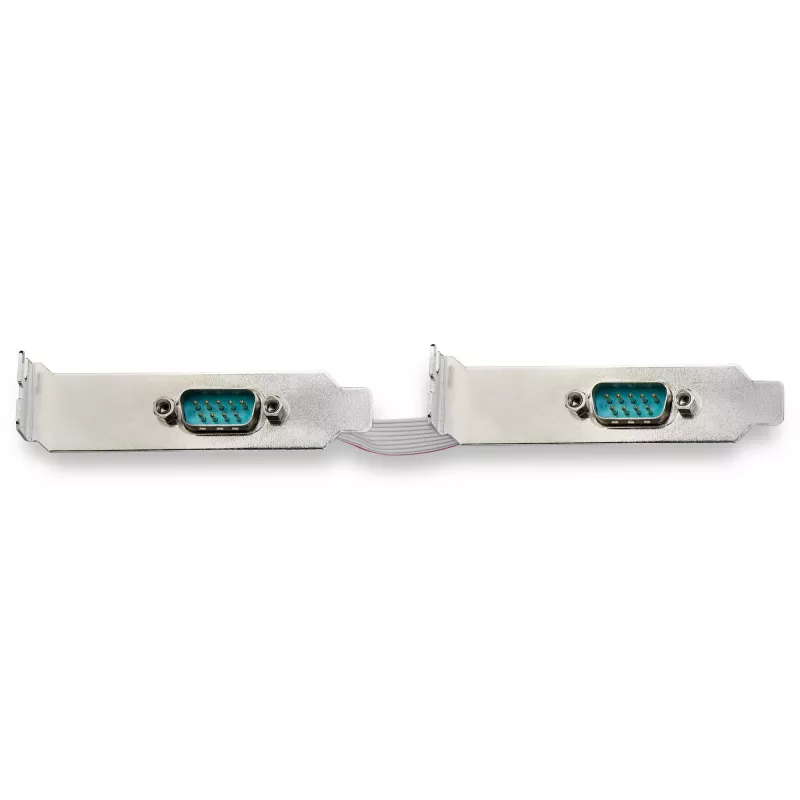 StarTech.com 2-poorts PCI Express RS232 seriële adapterkaart – PCIe RS232 seriële host-controller – PCIe naar serieel DB9 – 16950 UART – low-profile uitbreidingskaart – Windows & Linux