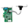 StarTech.com 2-poorts PCI Express RS232 seriële adapterkaart – PCIe RS232 seriële host-controller – PCIe naar serieel DB9 – 16950 UART – low-profile uitbreidingskaart – Windows & Linux