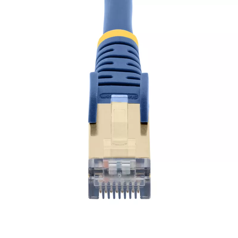 StarTech.com 5 m CAT6a Ethernet-kabel – 10 Gigabit afgeschermd, rastnasbescherming RJ45, 100 W PoE-patchkabel – 10GbE STP-netwerkkabel met trekontlasting – blauw, individueel getest/bekabeling UL-gecertificeerd/TIA