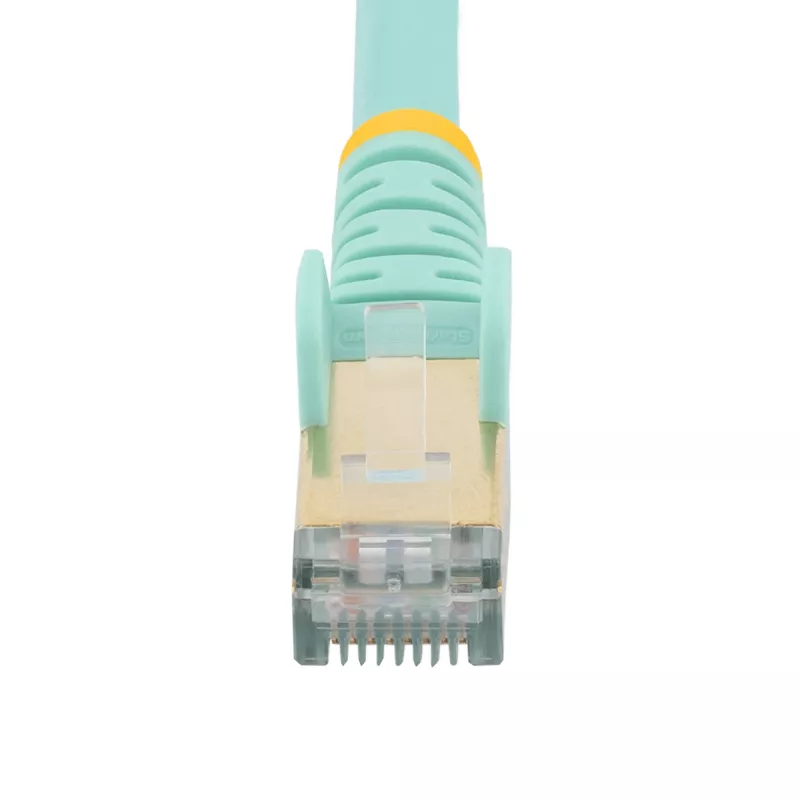 StarTech.com 5m CAT6a Ethernet-kabel – 10 Gigabit afgeschermde rastnasbescherming RJ45 100W PoE-patchkabel – 10GbE STP-netwerkkabel met trekontlasting – aqua individueel getest/bekabeling is UL-gecertificeerd/TIA