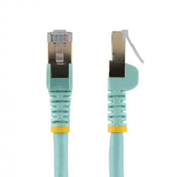 StarTech.com 10m CAT6a ethernetkabel – 10-gigabit afgeschermde Snagless RJ45 100W PoE-patchkabel – 10GbE STP netwerkkabel met trekontlasting – aqua individueel getest/bekabeling is UL-gecertificeerd/TIA