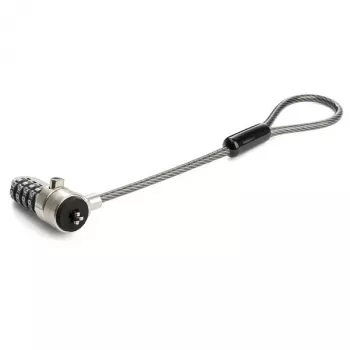 StarTech.com Universele laptopkabelslot-verlenglus – 15 cm (6 inch) diefstalbeveiliging 4-cijferig combinatieslot K-slot – computerbeveiligingskabel voor het maken van een twin-/multi-head-slot voor meerdere apparaten