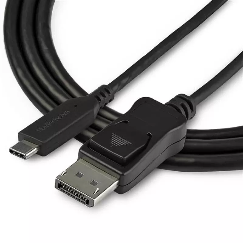 StarTech.com 3,3 ft / 1 m USB-C-naar-DisplayPort-1.4-kabel – 8K/5K/4K USB Type-C-naar-DP 1.4 Alt-Mode videoadapter-converter – HBR3/HDR/DSC – 8K 60 Hz DP-monitorkabel – USB-C/Thunderbolt 3