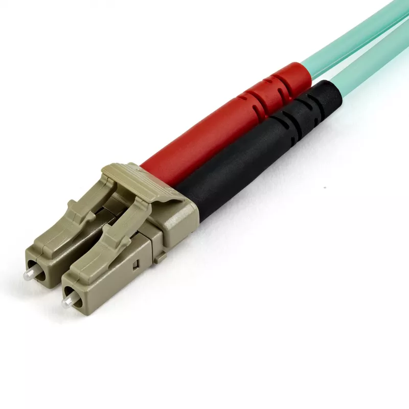 StarTech.com 7 m (22 ft) LC/UPC naar LC/UPC OM3 multimode glasvezelkabel, full-duplex 50/125 µm zipcord-vezelkabel, 100G, lage invoegdemping, LSZH glasvezel-jumperkabel