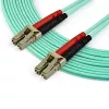 StarTech.com 7 m (22 ft) LC/UPC naar LC/UPC OM3 multimode glasvezelkabel, full-duplex 50/125 µm zipcord-vezelkabel, 100G, lage invoegdemping, LSZH glasvezel-jumperkabel