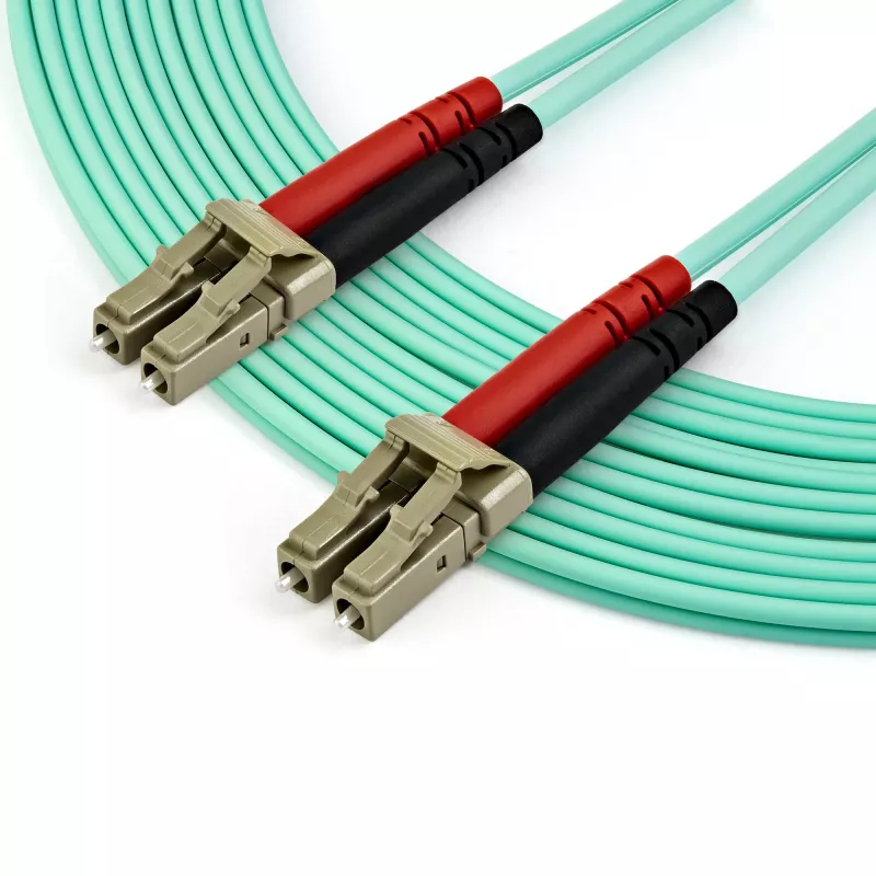 StarTech.com 7 m (22 ft) LC/UPC naar LC/UPC OM3 multimode glasvezelkabel, full-duplex 50/125 µm zipcord-vezelkabel, 100G, lage invoegdemping, LSZH glasvezel-jumperkabel