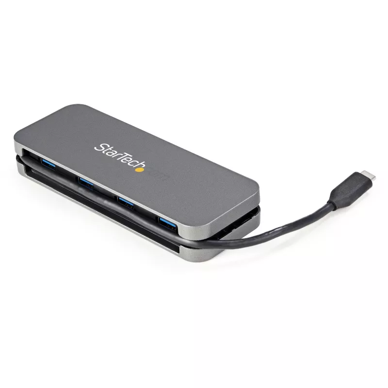 StarTech.com ~4-poorts USB-C-hub - 4x USB-A - USB 3.0 Type-C-hub - USB 3.2 Gen 1 (5Gbps) - busgevoede draagbare USB-C naar USB-A-adapter laptop-hub - 11,2 inch (28,5cm) kabel met kabelmanagement
