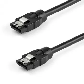 StarTech.com 0,6 m ronde SATA-kabel, 0,6 m, SATA III, SATA 7-pins, SATA 7-pins, stekker/stekker, zwart