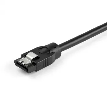 StarTech.com 0,6 m ronde SATA-kabel, 0,6 m, SATA III, SATA 7-pins, SATA 7-pins, stekker/stekker, zwart