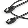 StarTech.com 0,6 m ronde SATA-kabel, 0,6 m, SATA III, SATA 7-pins, SATA 7-pins, stekker/stekker, zwart