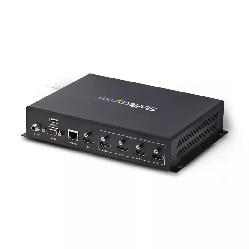 StarTech.com 2x2 HDMI videowall-controller – 4K 60Hz HDMI 2.0 video-ingang naar 4x 1080p uitgang – videowall-processor voor multi-display – videowall-splitter – RS232/Ethernet-besturing