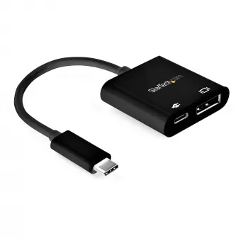 StarTech.com USB-C naar DisplayPort-adapter met Power Delivery – 8K 60 Hz / 4K 120 Hz USB Type-C naar DP 1.4 videoconverter met 60 W PD doorgifte-laden – HBR3 – Thunderbolt 3 compatibel