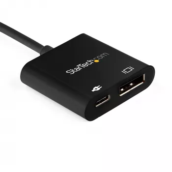 StarTech.com USB-C naar DisplayPort-adapter met Power Delivery – 8K 60 Hz / 4K 120 Hz USB Type-C naar DP 1.4 videoconverter met 60 W PD doorgifte-laden – HBR3 – Thunderbolt 3 compatibel