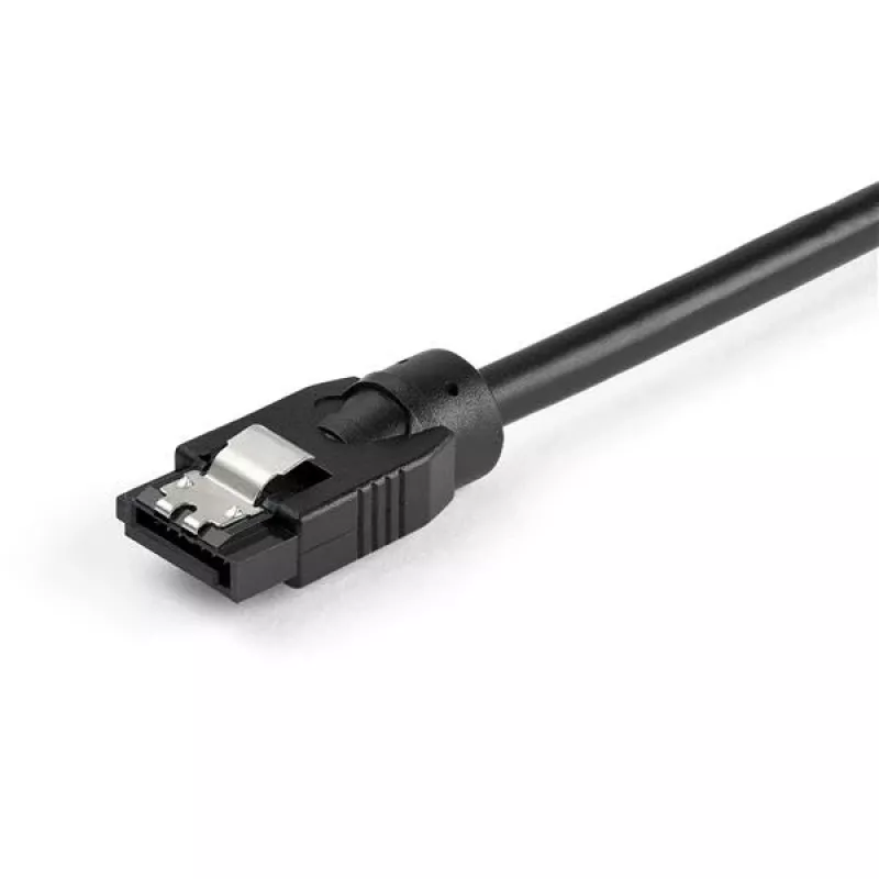 StarTech.com 0,3 m ronde SATA-kabel, 0,3 m, SATA III, SATA 7-pins, SATA 7-pins, stekker/stekker, zwart