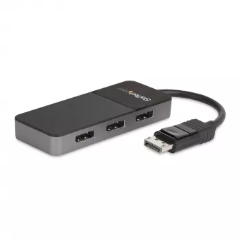 StarTech.com 3-poorts multi-monitor adapter – DisplayPort 1.4 naar 3x 4K DisplayPort videosplitter – dual of triple 4K – laptop/desktop DisplayPort MST-hub voor meerdere monitoren – alleen voor Windows-pc's
