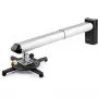 StarTech.com universele projector-wandbeugel - projectorbeugel ondersteunt shortthrow- & ultrashortthrow-projectoren tot 15 kg - kantelbaar/zwenkbaar/draaibaar - verstelbare wandafstand 42 cm tot 70,5 cm - TAA