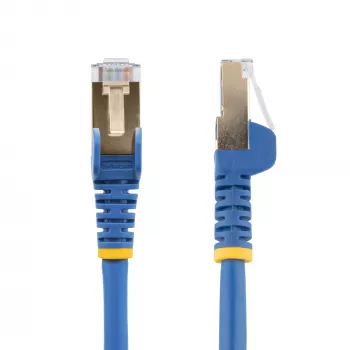 StarTech.com 7,5m CAT6a Ethernet-kabel – 10 Gigabit afgeschermde, vergrendelnokvrije RJ45 100W PoE-patchkabel – 10GbE STP-netwerkkabel met trekontlasting – blauw, individueel getest/bekabeling UL-gecertificeerd/TIA