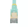 StarTech.com 1,5m CAT6a Ethernet-kabel – 10 Gigabit afgeschermde Snagless RJ45 100W PoE-patchkabel – 10GbE STP-netwerkkabel met trekontlasting – aqua, individueel getest/bekabeling UL-gecertificeerd/TIA