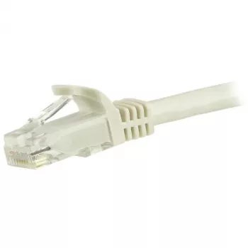 StarTech.com 7,5m CAT6 Ethernet-kabel - wit CAT 6 Gigabit Ethernet-kabel - 250MHz 100W PoE RJ45 UTP netwerk-/patchkabel met rastongevoelige bescherming en trekontlasting, individueel getest