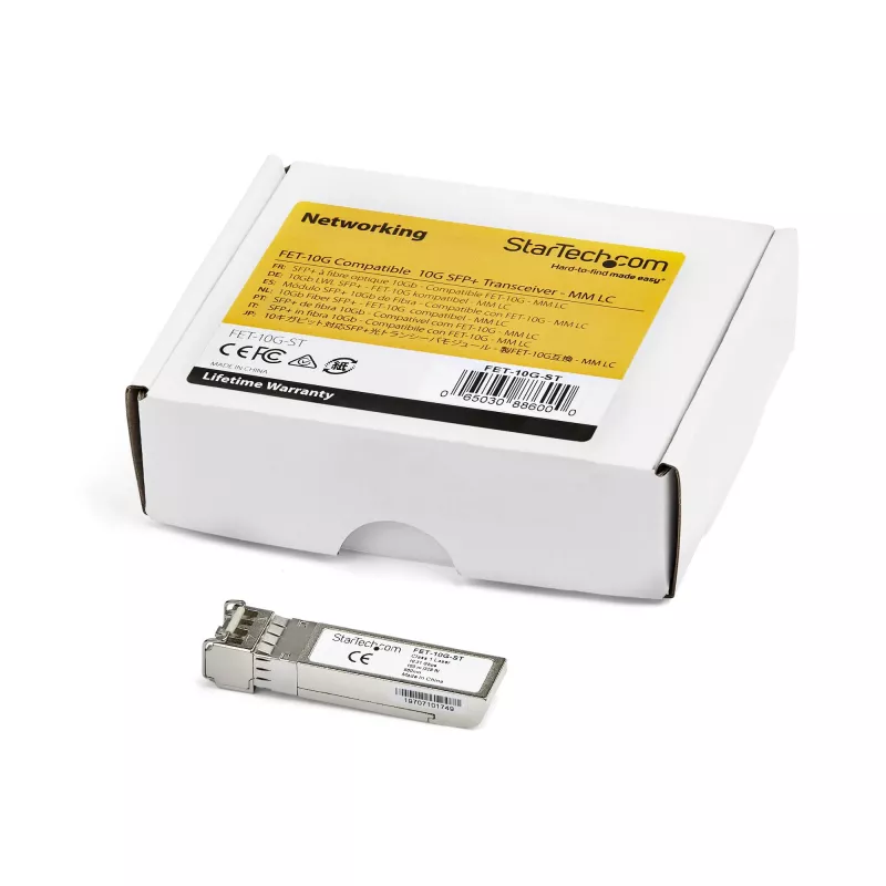 StarTech.com Cisco FET-10G compatibele SFP+ module - 10GBASE-USR - 10GbE multimode glasvezel MMF optische transceiver - 10GE Gigabit Ethernet SFP+ - LC 100m - 850nm - DDM Cisco Nexus 2000