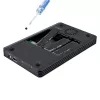 StarTech.com 4 bay Thunderbolt 3 NVMe behuizing, voor M.2 NVMe SSD-stations, 1x DisplayPort video/2x TB3 downstream-poorten, 40 Gbit/s, 72W voeding, externe harde schijf behuizing