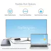 StarTech.com 4 bay Thunderbolt 3 NVMe behuizing, voor M.2 NVMe SSD-stations, 1x DisplayPort video/2x TB3 downstream-poorten, 40 Gbit/s, 72W voeding, externe harde schijf behuizing