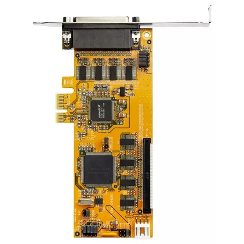StarTech.com 8-poorts PCI Express RS232 seriële adapterkaart, PCIe RS232 seriële kaart, 16C1050 UART, low profile seriële DB9 controller/uitbreidingskaart, 15 kV ESD-bescherming, alleen Windows – TAA
