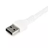 StarTech.com 1m USB-A naar USB-C oplaadkabel – robuuste snellaad- en synckabel USB 2.0 naar USB Type-C – duurzame TPE-mantel met aramidevezel M/M 3A wit – Samsung S10, iPad Pro, Pixel