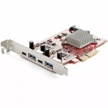 StarTech.com 4-poorts USB PCIe-kaart – 10 Gbit/s USB PCI-Express-uitbreidingskaart met 2 controllers – 2x USB-C- en 2x USB-A-aansluitingen (USB 3.2/3.1 Gen 2) – USB/USB-C PCIe-kaart – full profile