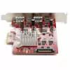 StarTech.com 4-poorts USB PCIe-kaart – 10 Gbit/s USB PCI-Express-uitbreidingskaart met 2 controllers – 2x USB-C- en 2x USB-A-aansluitingen (USB 3.2/3.1 Gen 2) – USB/USB-C PCIe-kaart – full profile