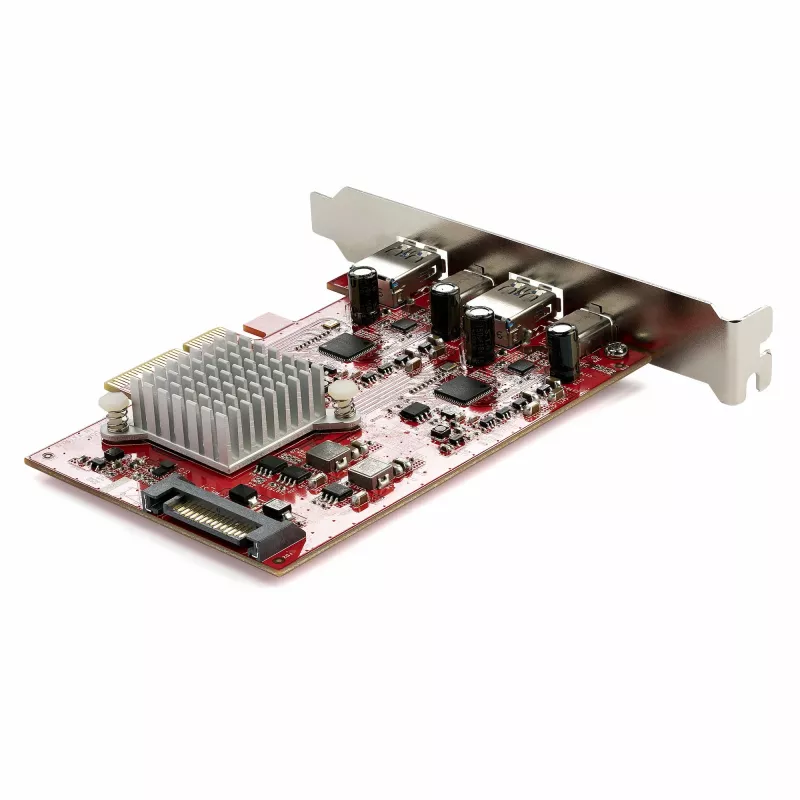 StarTech.com 4-poorts USB PCIe-kaart – 10 Gbit/s USB PCI-Express-uitbreidingskaart met 2 controllers – 2x USB-C- en 2x USB-A-aansluitingen (USB 3.2/3.1 Gen 2) – USB/USB-C PCIe-kaart – full profile