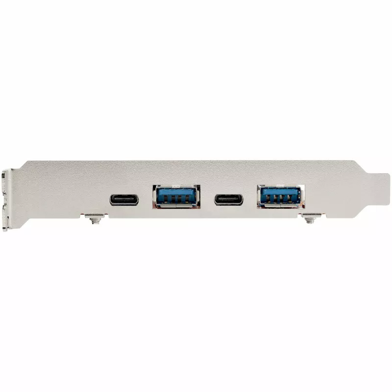 StarTech.com 4-poorts USB PCIe-kaart – 10 Gbit/s USB PCI-Express-uitbreidingskaart met 2 controllers – 2x USB-C- en 2x USB-A-aansluitingen (USB 3.2/3.1 Gen 2) – USB/USB-C PCIe-kaart – full profile