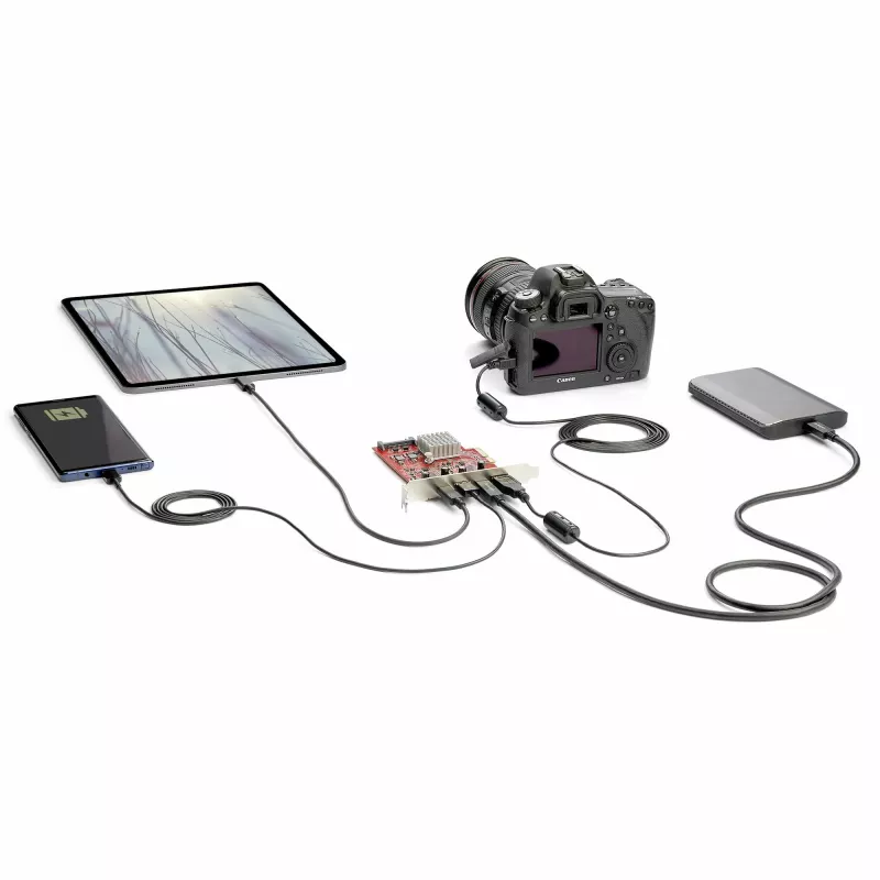 StarTech.com 4-poorts USB PCIe-kaart – 10 Gbit/s USB PCI-Express-uitbreidingskaart met 2 controllers – 2x USB-C- en 2x USB-A-aansluitingen (USB 3.2/3.1 Gen 2) – USB/USB-C PCIe-kaart – full profile