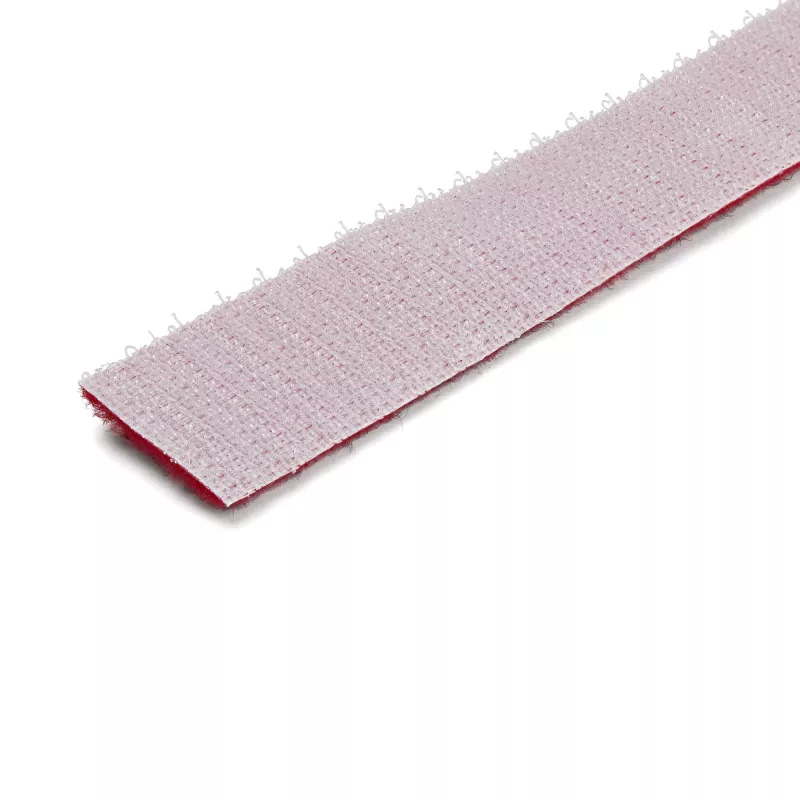 StarTech.com 30,5 m klittenbandrol – op maat te knippen herbruikbare kabelbinders – industriële kabelbevestigingsbandrol / aanpasbare textielwikkels rood / herbruikbare zelfklevende kabelmanagementbanden