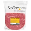 StarTech.com 30,5 m klittenbandrol – op maat te knippen herbruikbare kabelbinders – industriële kabelbevestigingsbandrol / aanpasbare textielwikkels rood / herbruikbare zelfklevende kabelmanagementbanden