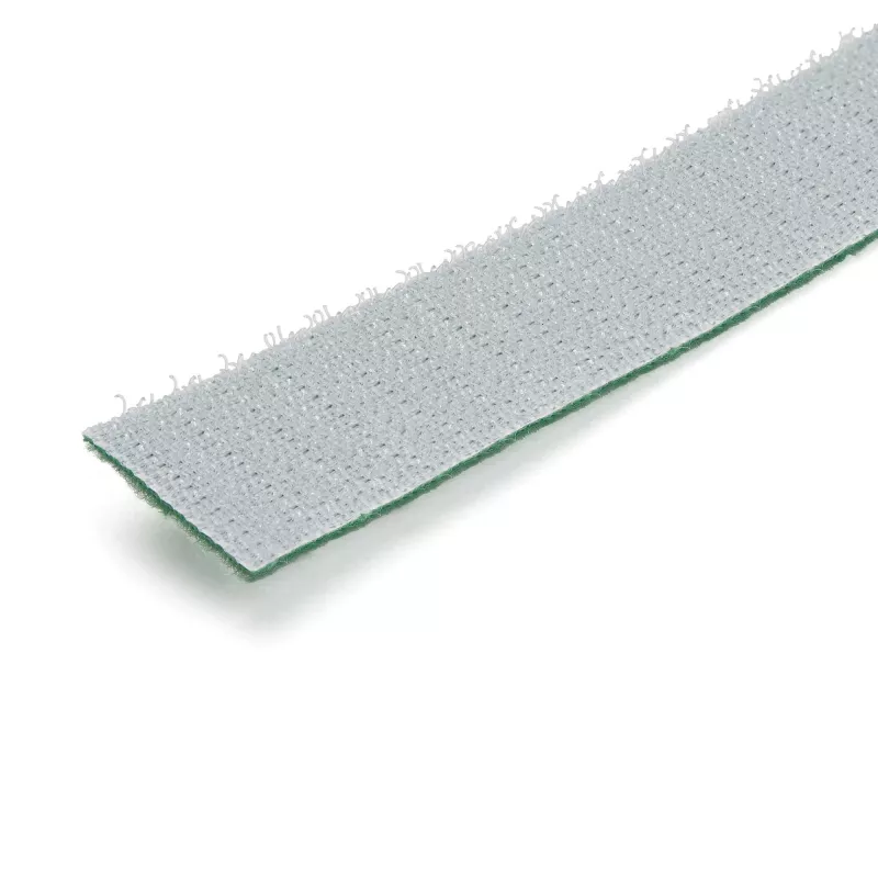 StarTech.com 7,6 m klittenbandrol - op maat te knippen herbruikbare kabelbinders - industrieel kabelbevestigingsband op rol / verstelbare textielwikkeling, groen / herbruikbare zelfklevende kabelmanagementbanden
