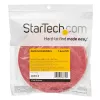 StarTech.com 7,6 m klittenbandrol - op maat te knippen herbruikbare kabelbinders - industrieel kabelbevestigingsband / verstelbare stoffen wikkeling rood / zelfklevende kabelmanagementbanden