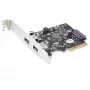 StarTech.com 2-poorts USB PCIe-kaart met 10 Gbit/s per poort - USB 3.1/3.2 Gen 2 Type-A PCI Express 3.0 x2 hostcontroller-uitbreidingskaart - uitbreidingskaart - full/low profile - Windows & Linux