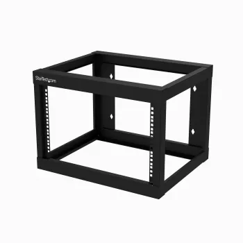 StarTech.com 6U 19 inch wandmontage netwerkrack 19 inch diep 2-posten open frame voor serverruimte data/AV/IT/communicatie/computerapparatuur/patchpaneel met kooimoeren/schroeven haken/oog - Cisco 2960