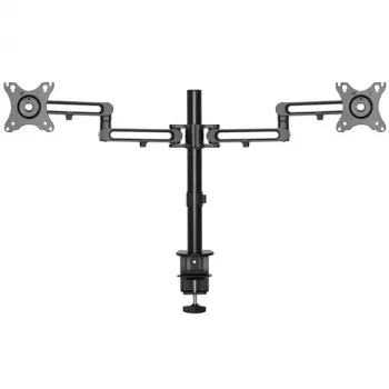 StarTech.com tafelsteun dual-monitorarm - tafelklem VESA-compatibele monitorsteun voor displays tot 32 inch - ergonomische gelede monitorarm - in hoogte verstelbaar/kantelbaar/zwenkbaar/draaibaar