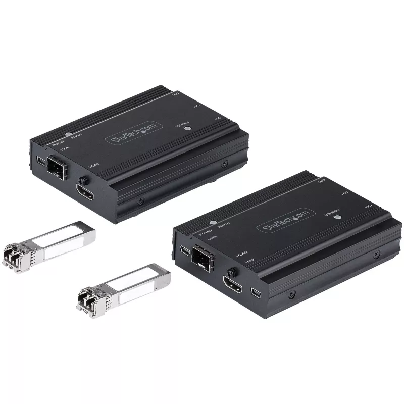 StarTech.com 4K HDMI KVM-extender over glasvezel - HDMI video & USB remote KVM-switch/console-extender - tot 984ft/300m (MultiMode) - 2x 10G MMF SFP+-modules - KVM-extensiekit (TX/RX)